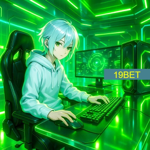 Imagem promocional da 19BET mostrando a plataforma e suas vantagens