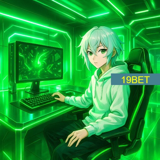 Imagem promocional da 19BET mostrando a plataforma e suas vantagens