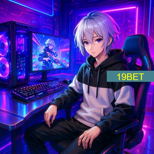 Imagem promocional da 19BET mostrando a plataforma e suas vantagens