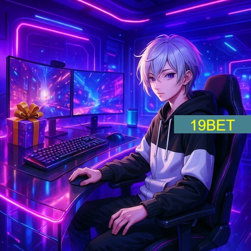 Imagem promocional da 19BET mostrando a plataforma e suas vantagens