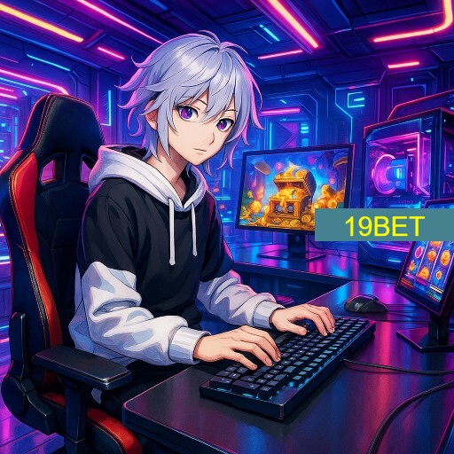 Imagem promocional da 19BET mostrando a plataforma e suas vantagens