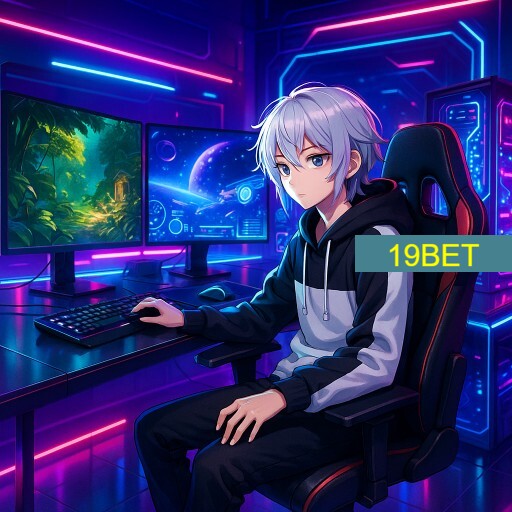 Imagem promocional da 19BET mostrando a plataforma e suas vantagens