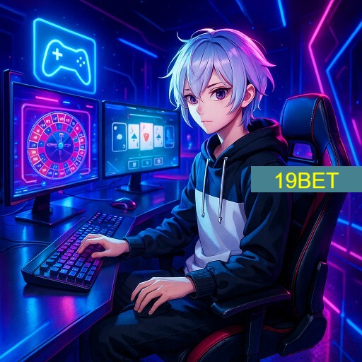 Imagem promocional da 19BET mostrando a plataforma e suas vantagens