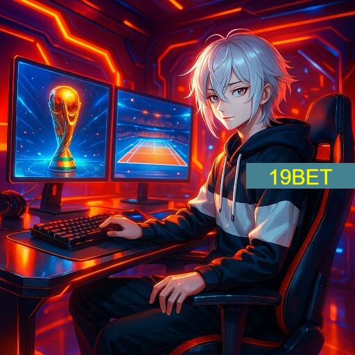 Imagem promocional da 19BET mostrando a plataforma e suas vantagens