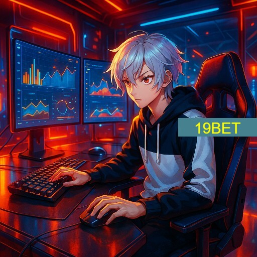 Imagem promocional da 19BET mostrando a plataforma e suas vantagens