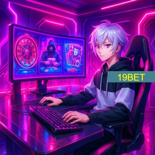 Imagem promocional da 19BET mostrando a plataforma e suas vantagens