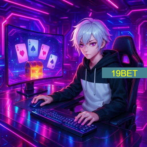 Imagem promocional da 19BET mostrando a plataforma e suas vantagens